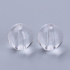 透明なアクリルビーズ  ラウンド  透明  22x21.5mm  穴：3.5mm&nbsp;X-TACR-Q255-22mm-V01
