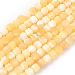 Natural Yellow Jade Beads Strands&nbsp;G-F797-A26-01