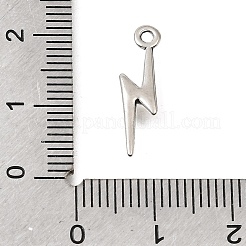 合金のチベット風チャーム  ライトニングボルトチャーム  アンティークシルバー  19.5x6x2.5mm  穴：1.4mm&nbsp;AL-CBA5334-07AS