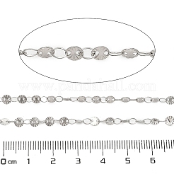304 Stainless Steel Flower Link Chains&nbsp;CHS-A016-66A-P01