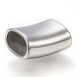 Tarnish Resistant 304 Stainless Steel Slide Charms&nbsp;STAS-F169-09P