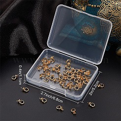 真鍮製スクリューアイペグベイルチャーム50個  片穴ビード用  18KGP本金メッキ  9x5x3.5mm  穴：3.5mm  ピン：0.5mm&nbsp;KK-BBC0003-45