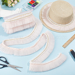 5Yards Polyester Lace Ribbon&nbsp;SRIB-GF0001-74A