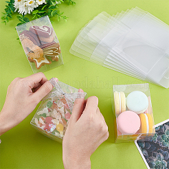 PVCプラスチックギフト収納ケース  ギフト包装用品  長方形  透明  7x7x10cm&nbsp;CON-WH0088-60A