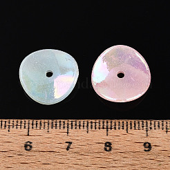 プラスチックビーズ  模造ゼリー  三角形  ABカラーメッキ  ミックスカラー  15x3mm  穴：1.9mm  約1562個/500g&nbsp;KY-N026-16
