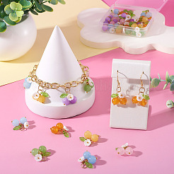 30Pcs 6 Colors Natural Malaysia Jade & White Jade & Topaz Jade & Green Jade & Yellow Jade Pendants&nbsp;PALLOY-TA00290