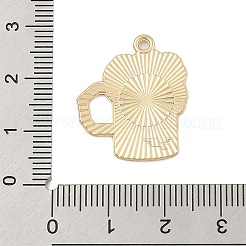 合金エナメルチャーム  ゴールドカラー  ワイングラス  24x20x1.5mm  穴：1.6mm&nbsp;FIND-Z064-02A