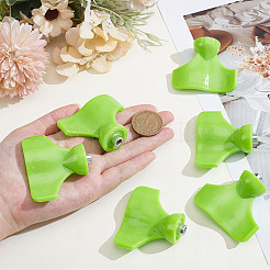 プラスチック製アウトドアランニングシューズスパイク取り外しレンチツール6個  ステンレス製のパーツと  芝生の緑  51x58x25mm&nbsp;TOOL-ME0001-08