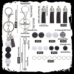 Halloween DIY Iron Bar Beadable Keychain Making Kit&nbsp;DIY-SC0025-93