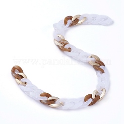 Handmade CCB Plastic Curb Chains&nbsp;AJEW-JB00680-05