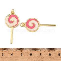 Brass Enamel Pendants&nbsp;KK-CBA9175-22G