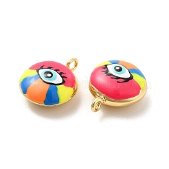 Brass Enamel Charms&nbsp;KK-P222-06G-02