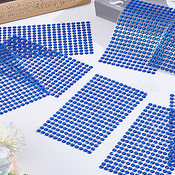 アクリルラインストーンステッカー8枚  DIYネイルアート  車  携帯電話の装飾  藤紫色  5.5x1.5mm  260pcs /シート&nbsp;DIY-LP0001-20
