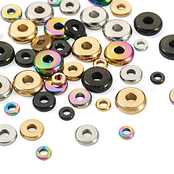 60Pcs 12 Style 304 Stainless Steel Spacer Beads&nbsp;STAS-PJ0001-34