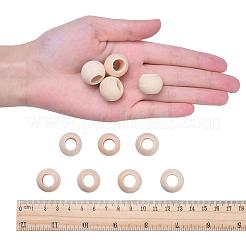 Natural Unfinished Wood Beads&nbsp;WOOD-Q038-20mm