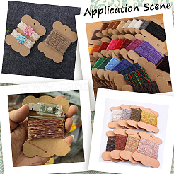 60Pcs 3 Styles Kraft Paper Thread Winding Boards&nbsp;CDIS-CY0001-01