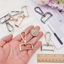 6Pcs 3 Colors Zinc Alloy Swivel Clasps&nbsp;FIND-SP0005-66B