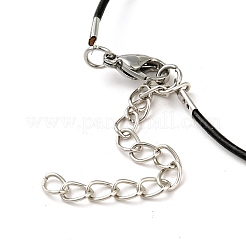 3Pcs 3 Styles Glass Wishing Bottle Leather Cord Pendant Necklaces&nbsp;NJEW-FS0001-01
