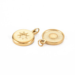 Ion Plating(IP) 304 Stainless Steel Pendant Enamel Settings&nbsp;STAS-N097-139LG