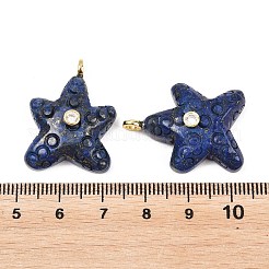 Dyed Natural Lapis Lazuli Pendants&nbsp;G-H353-01G-05