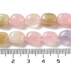 天然の天然翡翠ビーズ連売りを染めた  オーバル  ミックスカラー  8.5~11x7~8.5x7~8.5mm  穴：1mm  約18個/連  7.28~7.48インチ（18.5~19cm）&nbsp;G-P528-I02-01