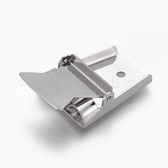 アイアンボロタイスライダークラスプ  ボロタイ作り用  プラチナ  30x25x9mm  穴：2.5mm  内径：4x20mm&nbsp;LS-IFIN-J119-01A-P