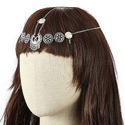 Bohemian Women Tassel Head Chain&nbsp;OHAR-WH0005-05AS