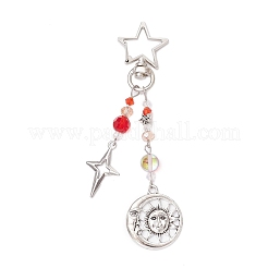 Glass Bead & Alloy Pendant Decorations&nbsp;HJEW-JM03016-03