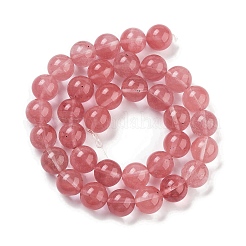 Cherry Quartz Glass Beads Strands&nbsp;G-B077-A06-02