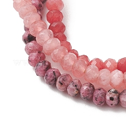 Adjustable Dyed Natural Malaysia Jade Beaded Multi-strand Bracelets for Women Men&nbsp;BJEW-JB13577-02