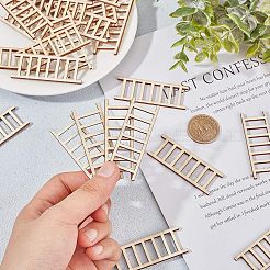 Ladder Unfinished Wooden Ornaments&nbsp;WOOD-WH0100-31