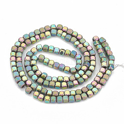 Electroplate Non-magnetic Synthetic Hematite Beads Strands&nbsp;G-N0318-39-F