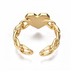 Brass Enamel Cuff Rings&nbsp;RJEW-N035-003-NF