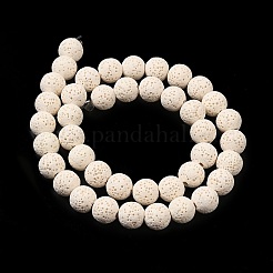 Natural Lava Rock Bead Strands&nbsp;G-L435-03-8mm-11