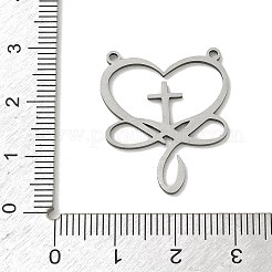 Hollow 201 Stainless Steel Pendants&nbsp;STAS-B136-01P