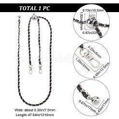 Adjustable Braided PU Leather Bag Handles&nbsp;FIND-WH0036-66