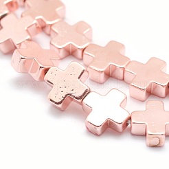 Electroplate Non-magnetic Synthetic Hematite Beads Strands&nbsp;G-L485-09B-RG