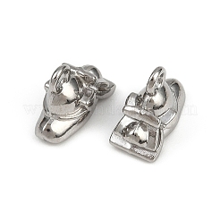 304ステンレススチールチャーム  帽子チャーム  変色防止  ステンレス鋼色  10x12x7mm  穴：1.8mm&nbsp;STAS-F317-10P