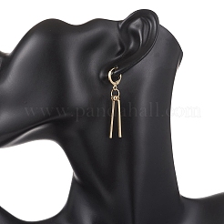 304 Stainless Steel Round with Stick Leverback Earrings&nbsp;EJEW-JE06827