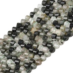 Natural Green Rutilated Quartz Beads Strands&nbsp;G-P611-C23-01