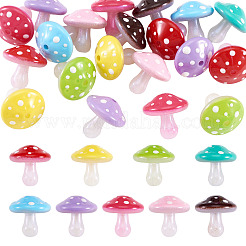 20Pcs UV Plating Opaque Luminous Acrylic Beads&nbsp;OACR-TA0005-13
