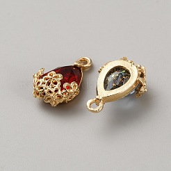 44Pcs/set Zinc Alloy Cubic Zirconia Pendants&nbsp;FIND-WH0424-08KCG