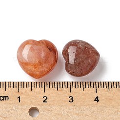 天然赤鉄石英ビーズ  ハート  15.5x16x9.5mm  穴：1.4mm&nbsp;G-D307-E01