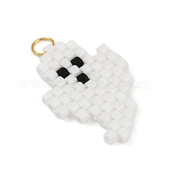 Halloween Theme Cylinder Glass Seed Beads&nbsp;PALLOY-MZ00772