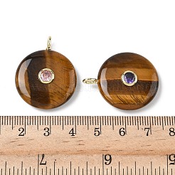 Natural Tiger Eye Pendants&nbsp;G-I391-02G-01