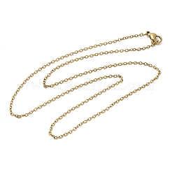 304 Stainless Steel Cable Chain Necklaces&nbsp;STAS-O053-11G