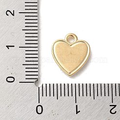 合金エナメルチャーム  ライトゴールド  ハートチャーム  レッド  12.5x11x1.6mm  穴：1.2mm&nbsp;ENAM-E064-01KCG-02