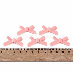 不透明なアクリルビーズ  蝶結び  鮭色  20x34x5.5mm  穴：1.8mm  約435個/500g&nbsp;MACR-S373-126-A10