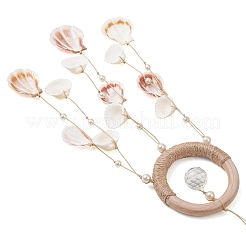 Natural Shell Pendant Decorations&nbsp;HJEW-TA00477
