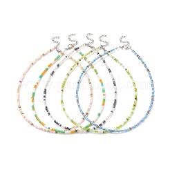 Glass Seed Beaded Two Loops Wrap Bracelet for Women&nbsp;BJEW-JB09216